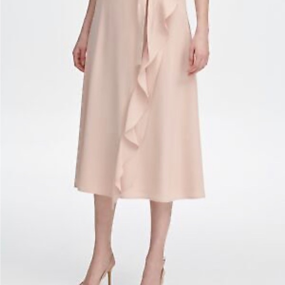 CALVIN-KLEIN: Women’s Faux Wrap Skirt, Size:6 - Picture 2 of 2